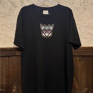 1999 Hasbro Transformers Decepticon Graphic T-Shirt Black (Made in Canada)